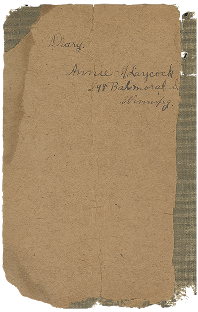 couverture du journal d'Annie M. Laycock